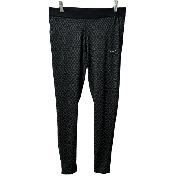 Nike Womens Leggings Black Run Fast Live Fearless Dri-Fit Sz L Athletic Gym Pant - Picture 3 of 11